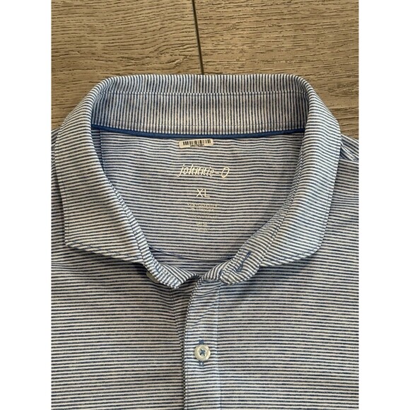 Johnnie O Polo Shirt Performance UPF 50 Sun Protection Striped Men Size XL Golf - Picture 7 of 9